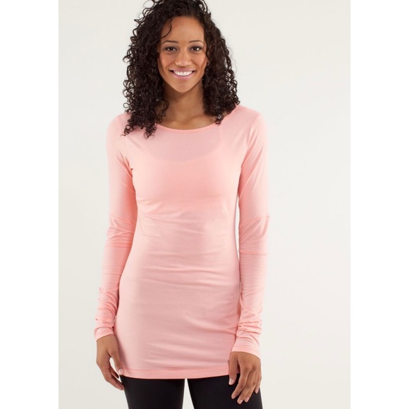 lululemon athletica Tops - Lululemon Devotion Long Sleeve Tee Bleached Coral